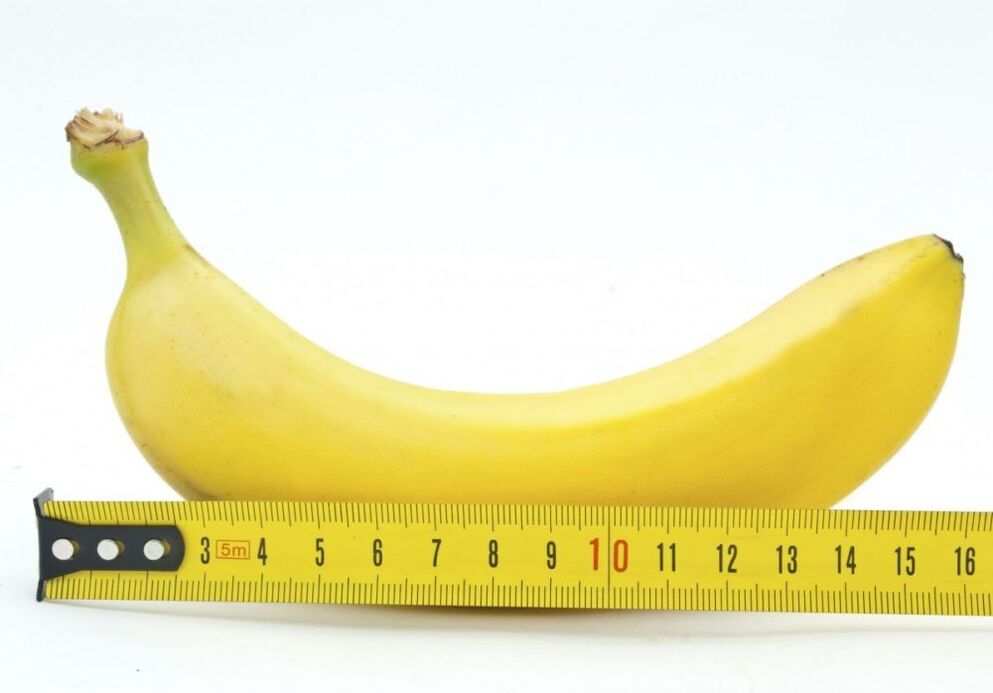 pomiar rozmiaru penisa na przykładzie banana