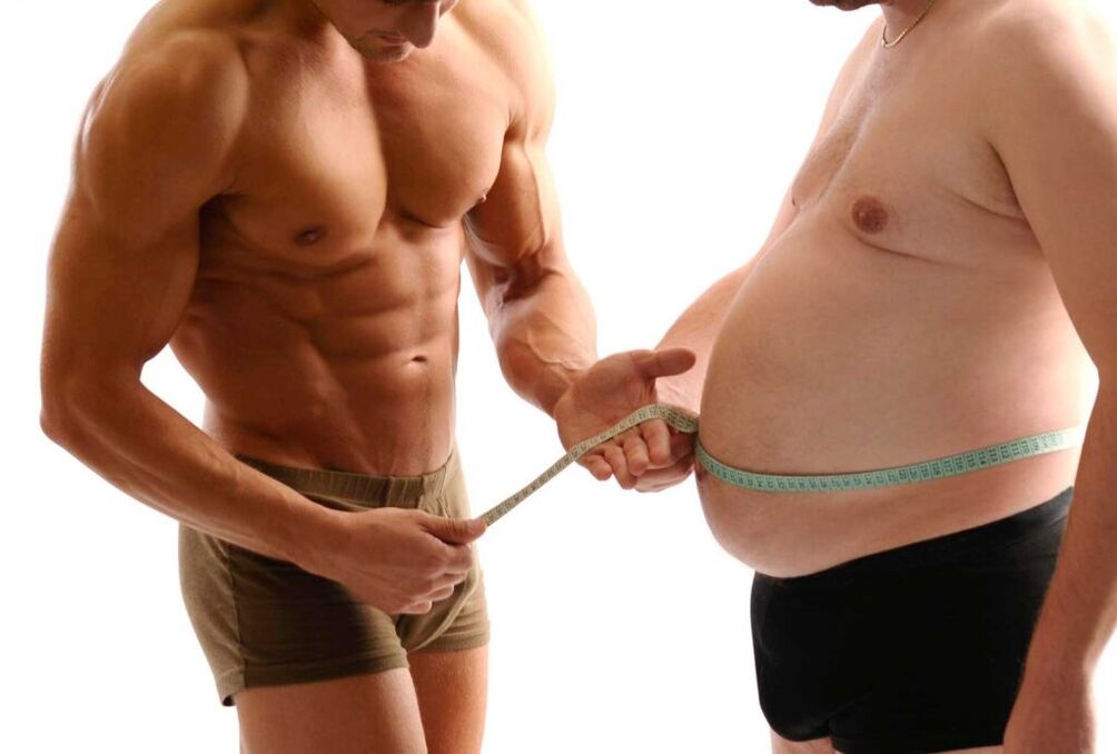 Grubi mężczyźni powinni schudnąć, aby duży brzuch nie zmniejszał rozmiaru penisa